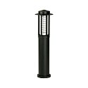 Outdoor LED Bollard light Type No. 2203, IP54, height 100cm, 230V AC/DC, 25W 3000K 2100lm, cast alu black, clear