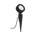 LED Ground spike Spot Type No. 2390, IP54, 12W 3000K 1200lm 30�, rotatable and pivotable, dimmable, cast alu, black matt