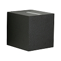 LED Outdoor Wall Spot Type No. 2415 - 2-sided, tight/tight, square, IP44, 230V AC/DC, 13.4W 3000K 1200lm, lens clear, black