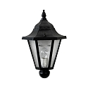 Luminaire mural d'extérieur TYPE NO 3229 semi-circulaire E27 23, noir mat gradable