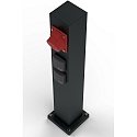 Albert Colonne d'�nergie TYPE NO 4407 5 fois, sans fonction de commutation, noir mat