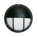 Luminaire mural d'ext�rieur TYPE NO 6034 semi-circulaire, avec couverture E27 44, noir mat gradable