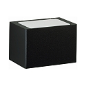 LED Outdoor Wall luminaire Type No. 6367, 2-sided, square, IP44, width 15cm, 2x LED 5.8W 430lm, cast alu, glass, black matt