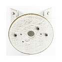 Corner bracket round Type No. 1005 for Albert Outdoor Wall luminaires, white-gold