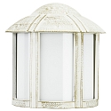 Luminaire mural d'extérieur TYPE NO 3221 rond, rayonnement latéral E27 IP44, or, blanche gradable