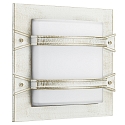 Applique et plafonnier TYPE NO 6262 2 voies, avec couverture E27 IP44, or, blanche gradable