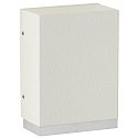 LED Outdoor Wall luminaire Type No. 0325, IP44, 230V AC/DC, 3.2W 3000K 330lm, cast alu / acrylic glass satin / clear, white