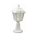 Luminaire en forme de borne TYPE NO 0536 angulaire E27 44, blanche gradable