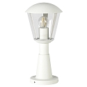 Luminaire en forme de borne TYPE NO 0554 rond, résistant aux chocs E27 54, blanche gradable