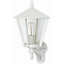 Luminaire mural d'ext�rieur TYPE NO 1814 haut, angulaire E27 44, blanc mat gradable