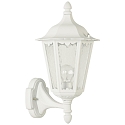 Luminaire mural d'extérieur TYPE NO 1818 haut, angulaire E27 23, blanc mat gradable