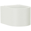LED Outdoor Wall spot Type No. 2340 - 2-sided, wide/wide, rond, IP44, 230V AC/DC, 2x 3W 3000K 330lm, glass, white