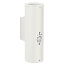 Projecteur d'ext�rieur TYPE NO 2481 haut bas, avec d�tecteur de mouvement GU10 IP44, blanc mat gradable