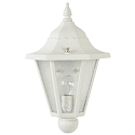 Luminaire mural d'extérieur TYPE NO 3229 semi-circulaire E27 23, blanche gradable