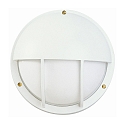 Luminaire mural d'ext�rieur TYPE NO 6034 semi-circulaire, avec couverture E27 44, blanche gradable