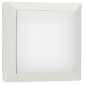 Applique et plafonnier TYPE NO 6561 carré, dimmable, résistant aux chocs, médium 54, blanc mat gradable
