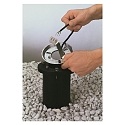 Albert Ground piece Type No. 0011, for Pedestal and Mast lights, with � 23cm flange, cast alu black