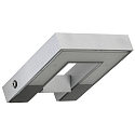 Luminaire mural d'ext�rieur TYPE NO 0219 angulaire, pivotant 54, argent mat gradable