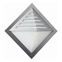 Luminaire mural d'ext�rieur TYPE NO 0220 rayonnement lat�ral, avec couverture E27 44, acier inoxydable gradable