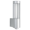 Luminaire mural d�ext�rieur TYPE NO 0221 cylindrique, avec d�tecteur de mouvement E27 IP44, argent mat 