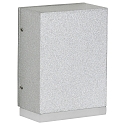Luminaire mural d'ext�rieur TYPE NO 0325 Bas, angulaire, plat 44, argent mat 