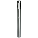 Borne d'�clairage TYPE NO 2246 cylindrique, avec d�tecteur de mouvement E27 44, acier inoxydable gradable