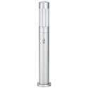 Borne d'�clairage TYPE NO 2249 cylindrique, avec d�tecteur de mouvement E27 44, argent mat gradable