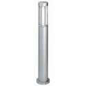 Borne d'�clairage TYPE NO 2043 cylindrique E27 44, acier inoxydable mat