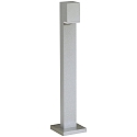Borne d'�clairage TYPE NO 2065 angulaire 44, acier inoxydable mat