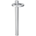 Borne d'�clairage TYPE NO 2093 rond 54, acier inoxydable mat
