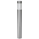 Borne d'�clairage TYPE NO 2246 cylindrique E27 44, acier inoxydable gradable