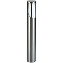 Borne d'�clairage TYPE NO 2265 cylindrique, asym�trique E27 44, acier inoxydable mat gradable