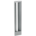 LED Bollard light Type No. 2279, IP54, triangular shape, 10W 3000K 900lm, cast alu / acrylic glass, dimmable, silver matt