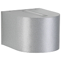 LED Outdoor Wall spot Type No. 2338 - 2-sided, tight/tight, round, IP44, 230V AC/DC,6W 3000K 660lm, lens clear, silver