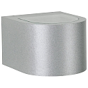 LED Outdoor Wall spot Type No. 2340 - 2-sided, wide/wide, round, IP44, 230V AC/DC, 2x 3W 3000K 330lm, glass, silver