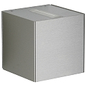 Projecteur d'ext�rieur TYPE NO 2373 haut bas, forme en d� 44, acier inoxydable mat 