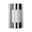 Luminaire mural d'ext�rieur TYPE NO 6119 semi-circulaire E27 44, acier inoxydable gradable