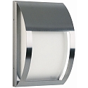 Luminaire mural d'ext�rieur TYPE NO 6178 semi-circulaire E27 44, acier inoxydable mat gradable