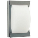 Outdoor Wall and Ceiling luminaire Type No. 6217, IP44, concave / convex, E27 QA55 max. 57W, stainless steel matt / glass