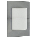 Luminaire mural d'ext�rieur TYPE NO 6223 semi-circulaire E27 44, acier inoxydable mat gradable