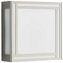 Applique et plafonnier TYPE NO 6385 carré, dimmable 44, acier inoxydable mat gradable