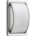 Applique et plafonnier TYPE NO 6390 plat, dimmable 44, acier inoxydable mat gradable
