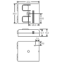 Convertisseur de signaux CASAMBI IDABT DCS version pour montage encastr�, contr�lable par DALI