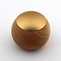 T�l�commande CASAMBI LEPUK EVOLUTION rond, avec capteur, 4 canaux, avec batterie, avec �clairage, or, lumi�re en bois