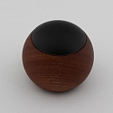 T�l�commande CASAMBI LEPUK EVOLUTION rond, avec capteur, 4 canaux, avec batterie, avec �clairage, bois fonc�, noir 