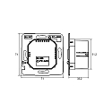 CASAMBI Contr�leur mural Bluetooth CASAMBI RWG4BT230 4 fois, version pour montage encastr�, noir 