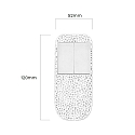 CASAMBI remote control CASAMBI RC4EMEBTB ENOCEAN 4-fold, programmable, perforated, black, perforated