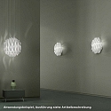 Wall luminaire AP AURA, E27, IP20, Murano glass, clear