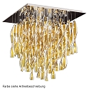 Ceiling luminaire PL AURA PX, E27, IP20, Murano glass, clear