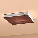 Axolight Ceiling luminaire PL CLAVIUS, 60x60cm, 3x E27, IP20, tobacco